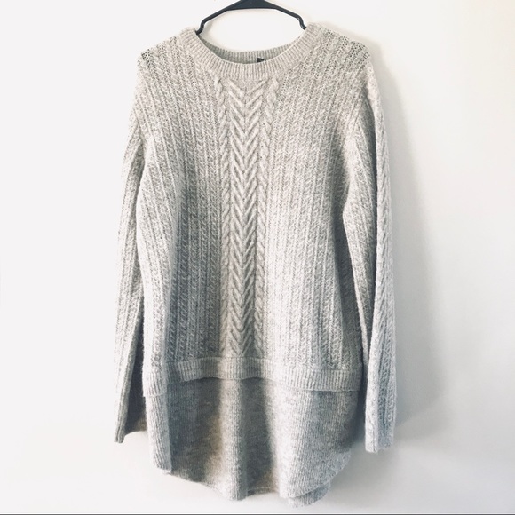 Tahari Grey Knit Sweater - Picture 1 of 4